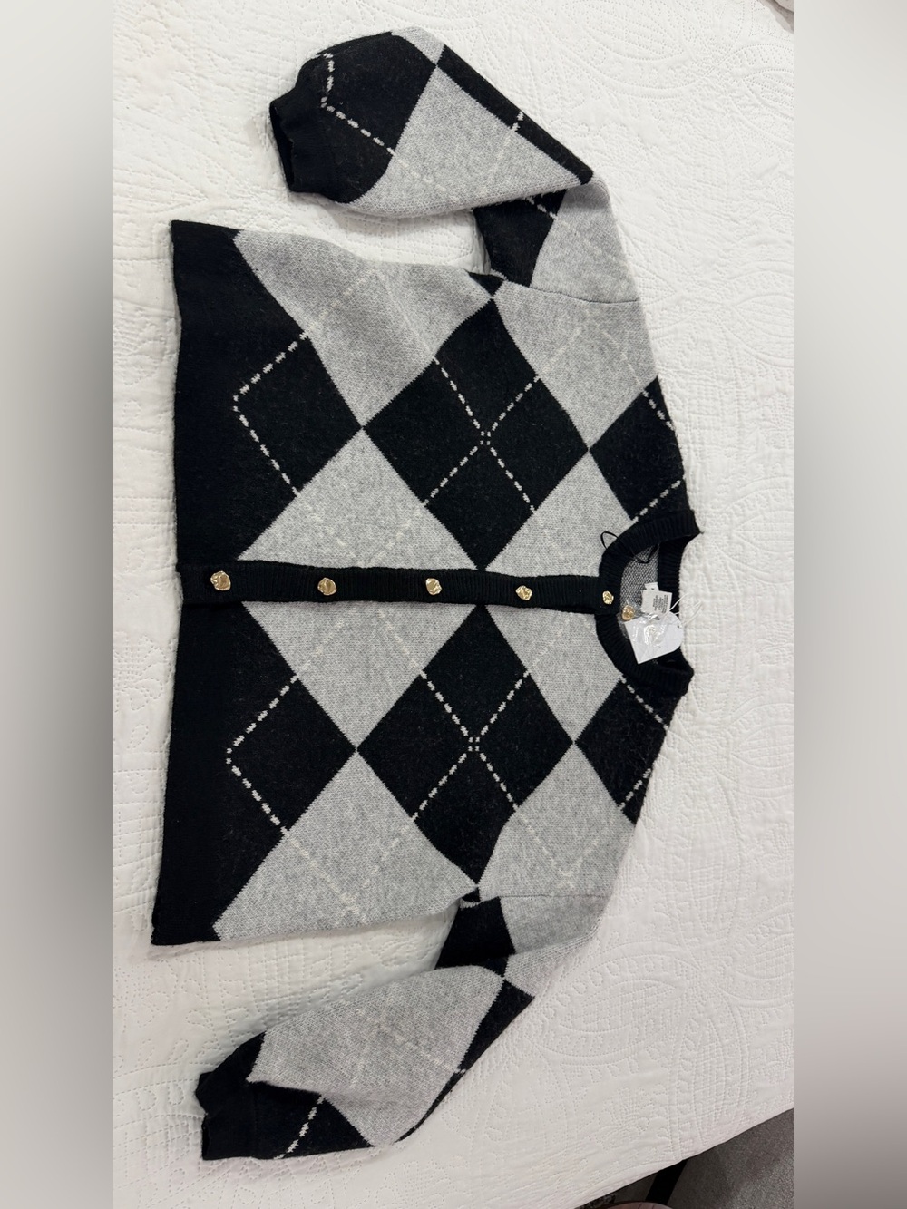 Song of Style Black & Gray Two-Tone Knit Pullover